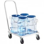 Vigor 5.5 Gallon Polycarbonate Square Ice Tote with Hanging Cradle and Lid Vigor 5.5 Gallon Polycarbonate Square Ice Tote with Hanging Cradle and Lid