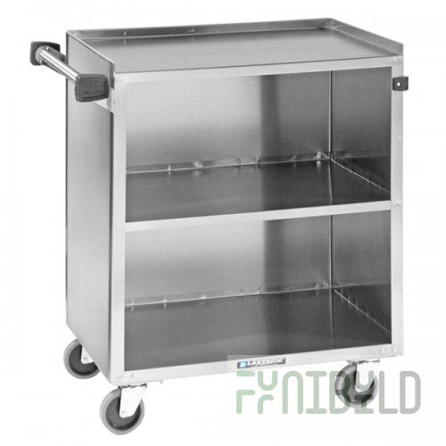 Lakeside 644 3 Shelf Stainless Steel Beverage Service Cart - 39 1/4
