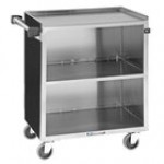 Lakeside 644 3 Shelf Stainless Steel Beverage Service Cart - 39 1/4 Lakeside 644 3 Shelf Stainless Steel Beverage Service Cart - 39 1/4