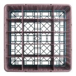 Noble Warewashing 20-Compartment Gray Full-Size Glass Rack with 4 Brown Extenders Noble Warewashing 20-Compartment Gray Full-Size Glass Rack with 4 Brown Extenders