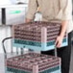 Noble Warewashing 20-Compartment Gray Full-Size Glass Rack with 4 Brown Extenders Noble Warewashing 20-Compartment Gray Full-Size Glass Rack with 4 Brown Extenders