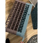 Noble Warewashing 20-Compartment Gray Full-Size Glass Rack with 4 Brown Extenders Noble Warewashing 20-Compartment Gray Full-Size Glass Rack with 4 Brown Extenders