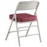 Lancaster Table & Seating Burgundy Fabric Folding Chair with 2