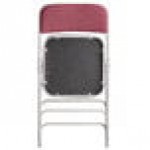 Lancaster Table & Seating Burgundy Fabric Folding Chair with 2