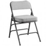 Lancaster Table & Seating Burgundy Fabric Folding Chair with 2