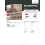 Lancaster Table & Seating Burgundy Fabric Folding Chair with 2