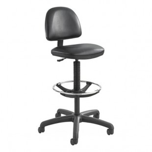 Safco 3406BL Precision Black Vinyl Extended Height Swivel Stool Safco 3406BL Precision Black Vinyl Extended Height Swivel Stool
