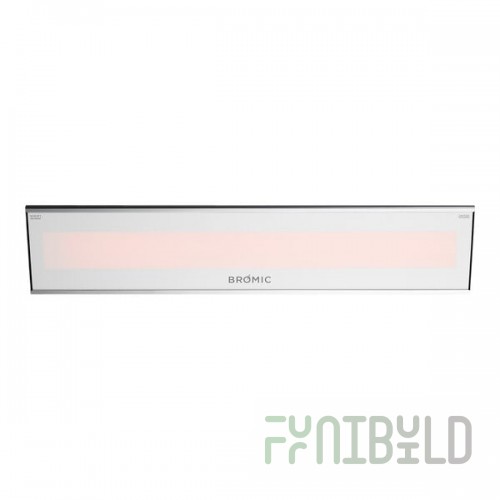 Bromic Heating BH0320007 White Platinum Smart-Heat Electric Outdoor Patio Heater - 240V, 2300W