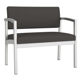 Lesro Lenox Steel Patriot Plus Charcoal Vinyl Bariatric Guest Arm Chair Lesro Lenox Steel Patriot Plus Charcoal Vinyl Bariatric Guest Arm Chair