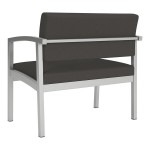 Lesro Lenox Steel Patriot Plus Charcoal Vinyl Bariatric Guest Arm Chair Lesro Lenox Steel Patriot Plus Charcoal Vinyl Bariatric Guest Arm Chair