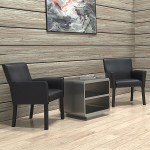 Boss B639-BK Black Executive Box Arm Chair with Black Legs Boss B639-BK Black Executive Box Arm Chair with Black Legs