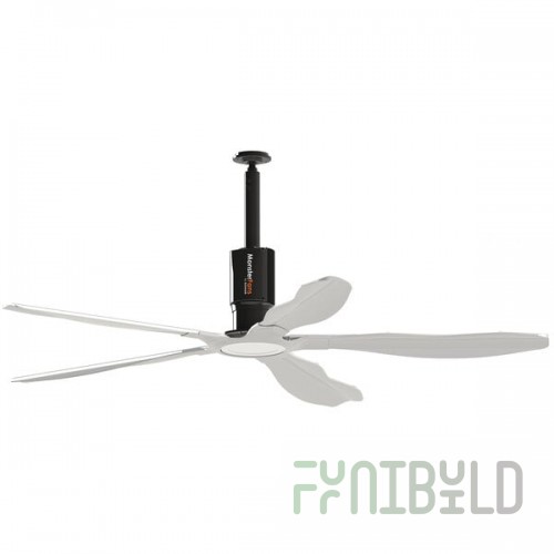 Schwank MonsterFans Style Series MF-ST07-SL 7' Silver Commercial Ceiling Fan with Key Pad Controls