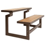 Lifetime 60054 Light Brown Convertible Bench / Table