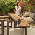 Lifetime 60054 Light Brown Convertible Bench / Table