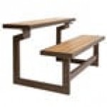 Lifetime 60054 Light Brown Convertible Bench / Table