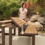 Lifetime 60054 Light Brown Convertible Bench / Table