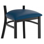Lancaster Table & Seating Black Finish Ladder Back Chair with 2 1/2