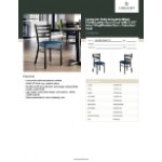Lancaster Table & Seating Black Finish Ladder Back Chair with 2 1/2