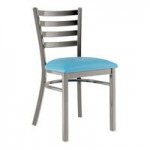 Lancaster Table & Seating Black Finish Ladder Back Chair with 2 1/2