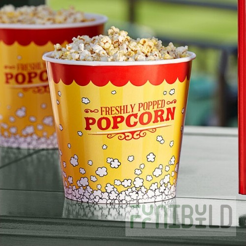 Carnival King 170 oz. Popcorn Bucket - 25/Pack