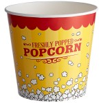 Carnival King 170 oz. Popcorn Bucket - 25/Pack Carnival King 170 oz. Popcorn Bucket - 25/Pack
