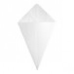 Carnival King 10 oz. White Square Cardboard Fry Cone - 100/Pack Carnival King 10 oz. White Square Cardboard Fry Cone - 100/Pack