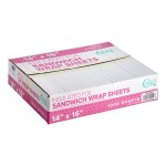 Choice Insulated Foil Sandwich Wrap Sheets 14