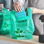 EcoChoice 1/6 Standard Size Biodegradable Standard-Duty Plastic T-Shirt Bag - 500/Case EcoChoice 1/6 Standard Size Biodegradable Standard-Duty Plastic T-Shirt Bag - 500/Case