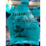 EcoChoice 1/6 Standard Size Biodegradable Standard-Duty Plastic T-Shirt Bag - 500/Case EcoChoice 1/6 Standard Size Biodegradable Standard-Duty Plastic T-Shirt Bag - 500/Case