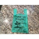 EcoChoice 1/6 Standard Size Biodegradable Standard-Duty Plastic T-Shirt Bag - 500/Case EcoChoice 1/6 Standard Size Biodegradable Standard-Duty Plastic T-Shirt Bag - 500/Case