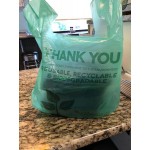 EcoChoice 1/6 Standard Size Biodegradable Standard-Duty Plastic T-Shirt Bag - 500/Case EcoChoice 1/6 Standard Size Biodegradable Standard-Duty Plastic T-Shirt Bag - 500/Case
