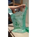 EcoChoice 1/6 Standard Size Biodegradable Standard-Duty Plastic T-Shirt Bag - 500/Case EcoChoice 1/6 Standard Size Biodegradable Standard-Duty Plastic T-Shirt Bag - 500/Case