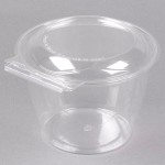 Polar Pak Clear Tamper-Resistant, Tamper-Evident 48 oz. Round Bowl with Lid - 135/Case