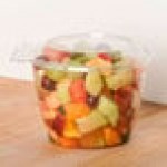 Polar Pak Clear Tamper-Resistant, Tamper-Evident 48 oz. Round Bowl with Lid - 135/Case
