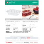 Inline Plastics Safe-T-Fresh 24 oz. Tamper-Resistant, Tamper-Evident Rectangular Hinged Container with Flat Lid - 200/Case
