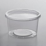 Choice 16 oz. Ultra-Clear Recycled PET Plastic Round Deli Container with Lid - 250/Case Choice 16 oz. Ultra-Clear Recycled PET Plastic Round Deli Container with Lid - 250/Case
