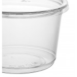 Choice 16 oz. Ultra-Clear Recycled PET Plastic Round Deli Container with Lid - 250/Case Choice 16 oz. Ultra-Clear Recycled PET Plastic Round Deli Container with Lid - 250/Case