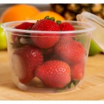 Choice 16 oz. Ultra-Clear Recycled PET Plastic Round Deli Container with Lid - 250/Case Choice 16 oz. Ultra-Clear Recycled PET Plastic Round Deli Container with Lid - 250/Case