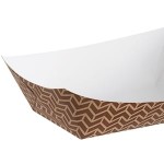 Carnival King #300 3 lb. Cornerstone Paper Food Tray - 500/Case Carnival King #300 3 lb. Cornerstone Paper Food Tray - 500/Case