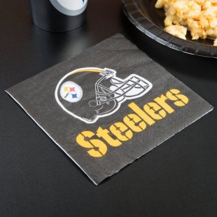 Creative Converting Pittsburgh Steelers 2-Ply Luncheon Napkin - 192/Case Creative Converting Pittsburgh Steelers 2-Ply Luncheon Napkin - 192/Case