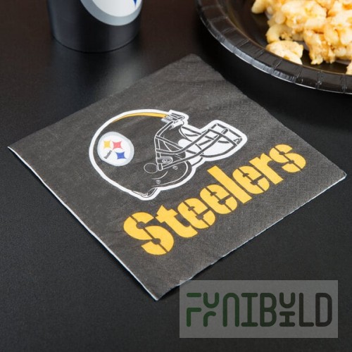 Creative Converting Pittsburgh Steelers 2-Ply Luncheon Napkin - 192/Case