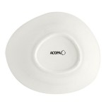 Acopa Nova 25 oz. Cream White Tall Coupe Stoneware Bowl - Sample