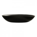 Cal-Mil Bali 48 oz. Black Irregular Round Melamine Dressing Crock - 6/Case Cal-Mil Bali 48 oz. Black Irregular Round Melamine Dressing Crock - 6/Case