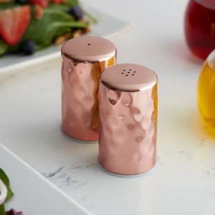 American Metalcraft CHSP2 2 oz. Copper Salt and Pepper Shaker Set with Hammered Finish American Metalcraft CHSP2 2 oz. Copper Salt and Pepper Shaker Set with Hammered Finish