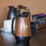Service Ideas Thermo-Serv 33.8 oz. Copper ABS Plastic Insulated Coffee Carafe / Server with Flip-Top Lid TS101CB
