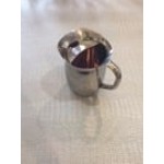 Acopa 96 oz. Hammered Stainless Steel Bell Pitcher with Ice Guard