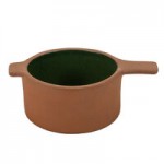Maria Portugal Terracota Terra 30 oz. Green Stoneware Au Gratin Dish by Arc Cardinal - 2/Case