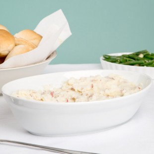 CAC RCN-VB11 White Oval Serving Bowl 2 Qt. - 12/Case CAC RCN-VB11 White Oval Serving Bowl 2 Qt. - 12/Case