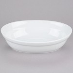 CAC RCN-VB11 White Oval Serving Bowl 2 Qt. - 12/Case CAC RCN-VB11 White Oval Serving Bowl 2 Qt. - 12/Case