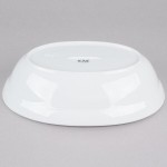 CAC RCN-VB11 White Oval Serving Bowl 2 Qt. - 12/Case CAC RCN-VB11 White Oval Serving Bowl 2 Qt. - 12/Case